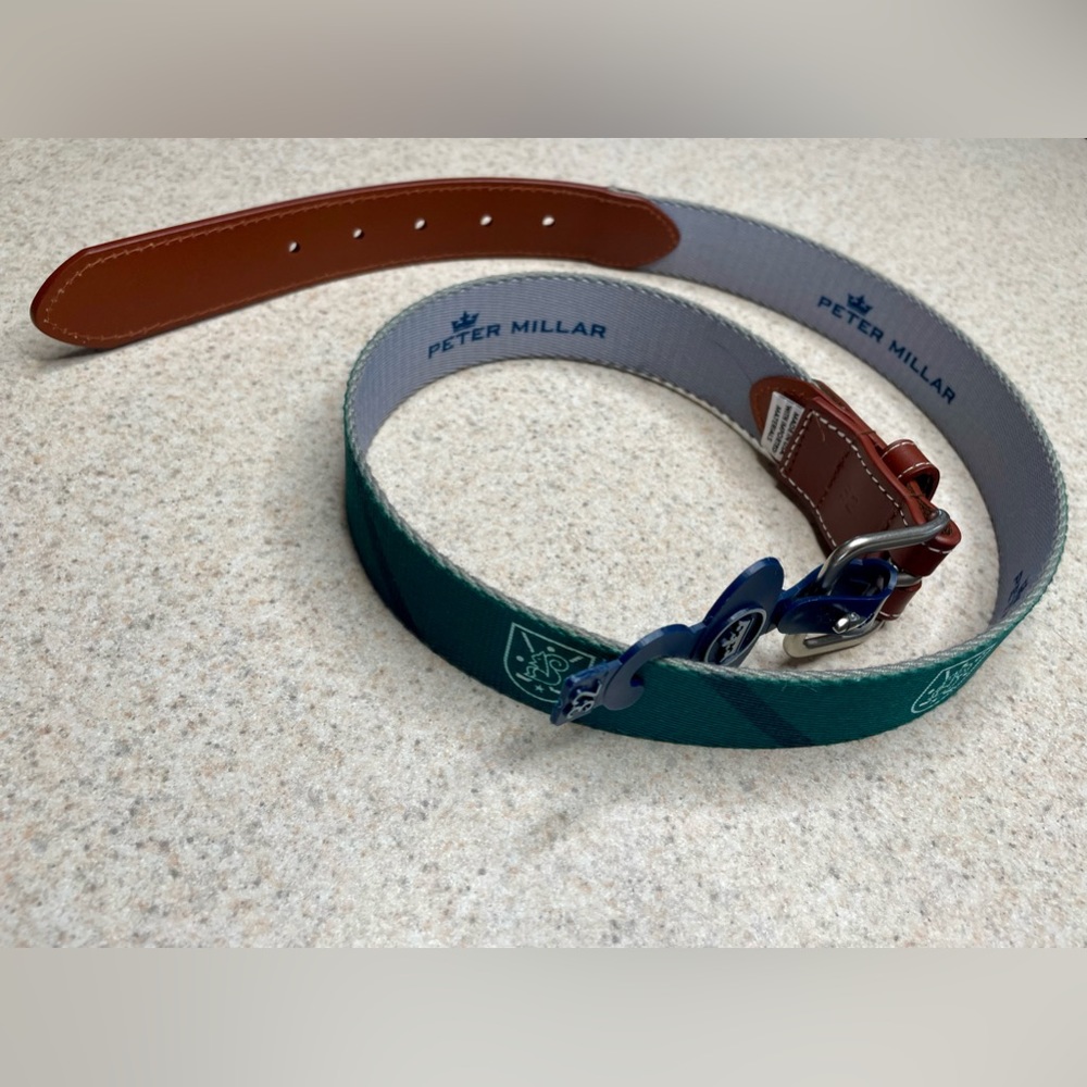 Peter Millar Green and Brown Belt